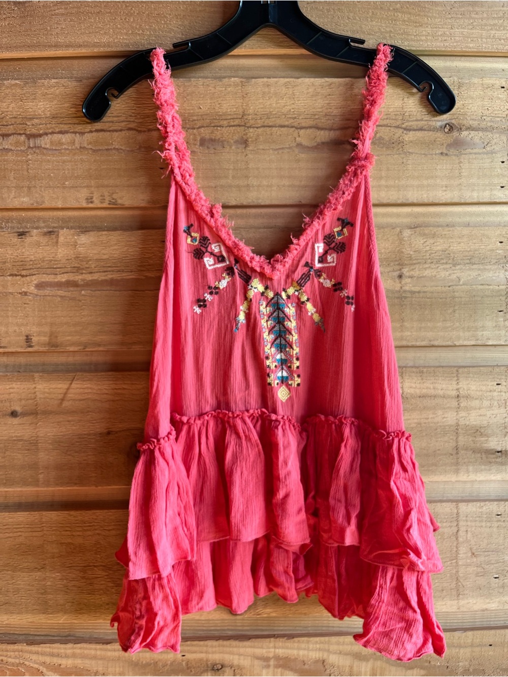FREE PEOPLE - RARE early 2010’s Embroidered Tank